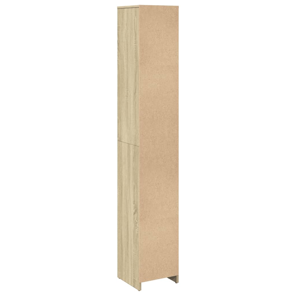 Badezimmerschrank Weiß 30x30x183,5 cm Holzwerkstoff