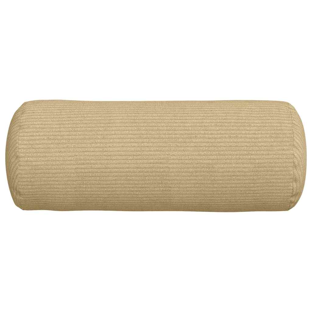 Bolsterkissen 2 pcs Hellgrau Ø 15 x 40 cm Cordstoff