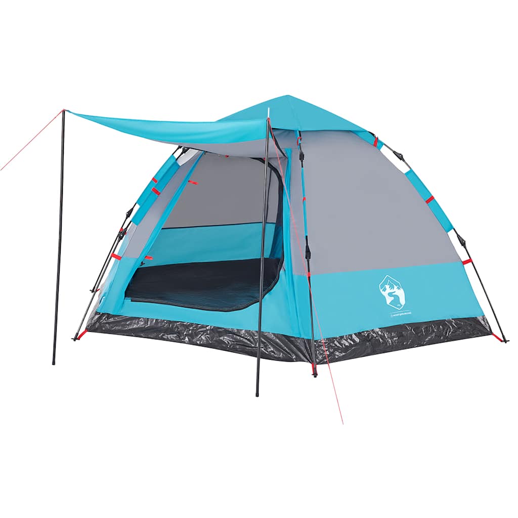 Campingzelt 4 Personen Grün Quick Release