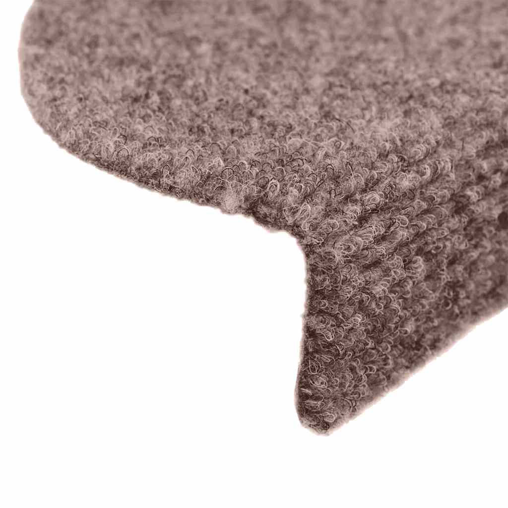 Stufenmatten Selbstklebend 15 Stk. 56x17x3 cm Hellbraun Halbrund