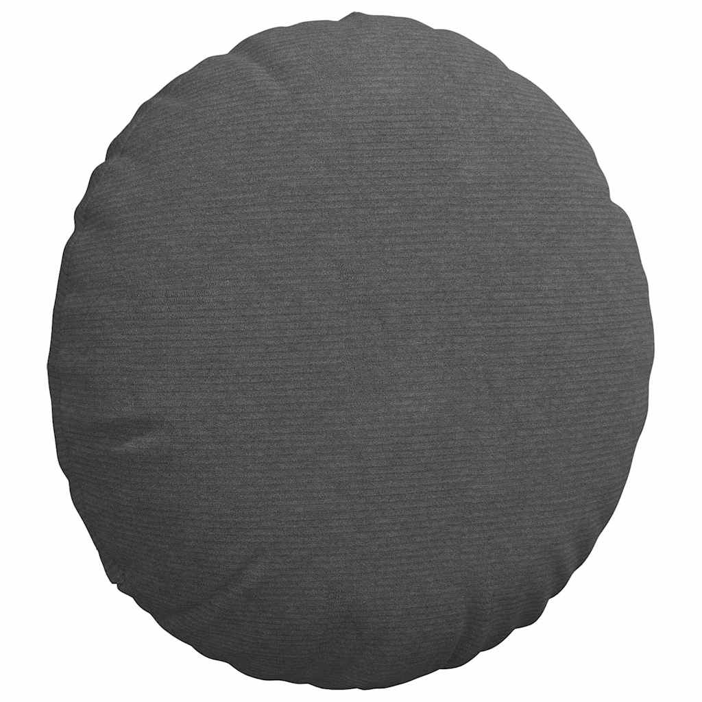 Sitzkissen 2 pcs Hellgrau Ø30 x 13 cm Cordstoff