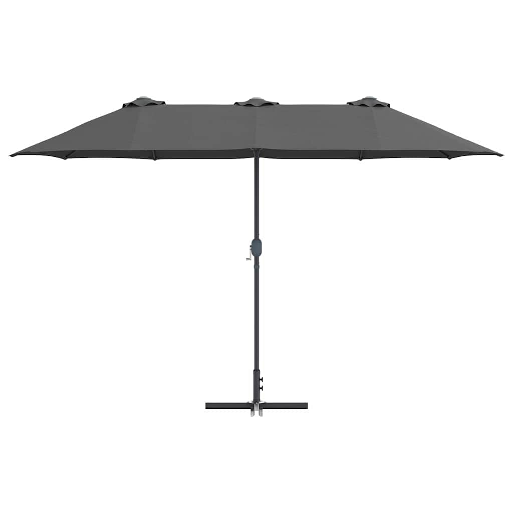 Garten-Sonnenschirm Sand 370 x 197 x 239 cm