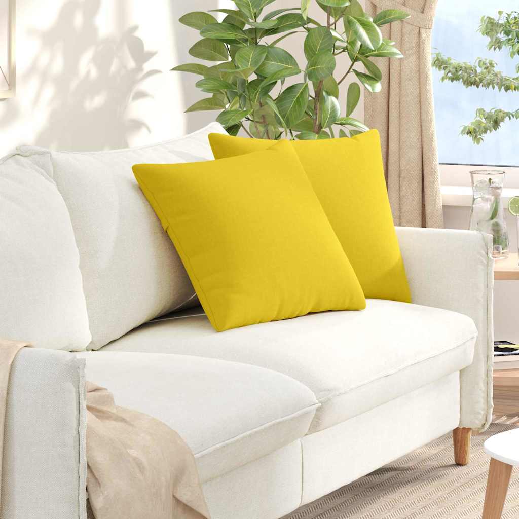 Sofakissen 2 pcs Hellgrau 50 x 30 cm Stoff