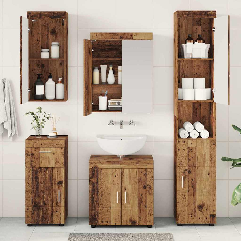 Badezimmermöbel-Set TULUM 2 pcs Weiß 60 x 34 x 63 cm