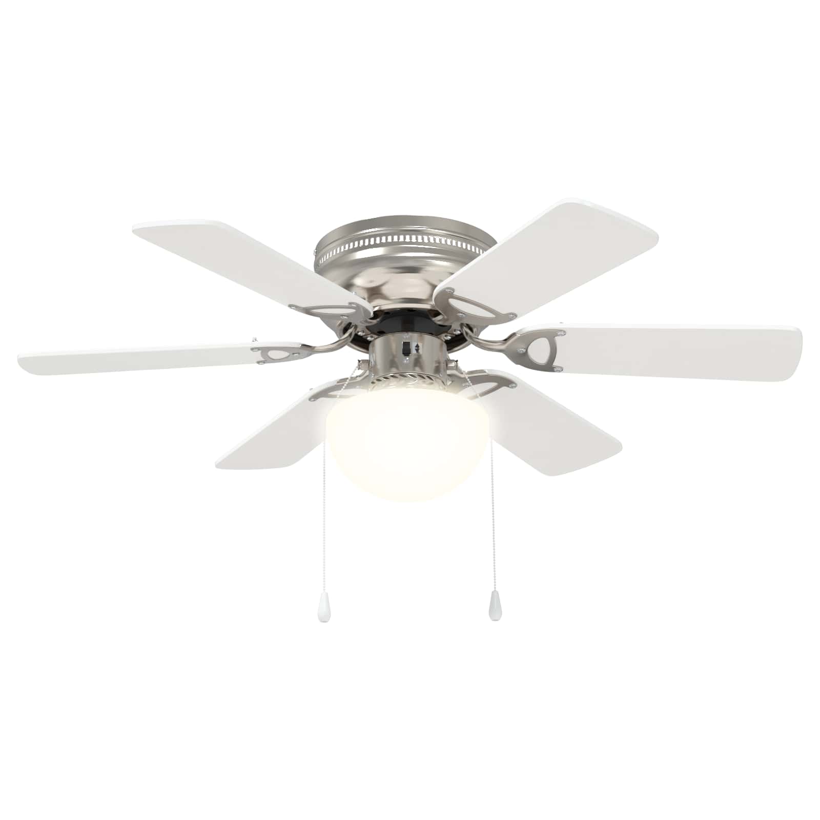 Deckenventilator mit Licht und Fernbedienung Ø 130 cm Weiß