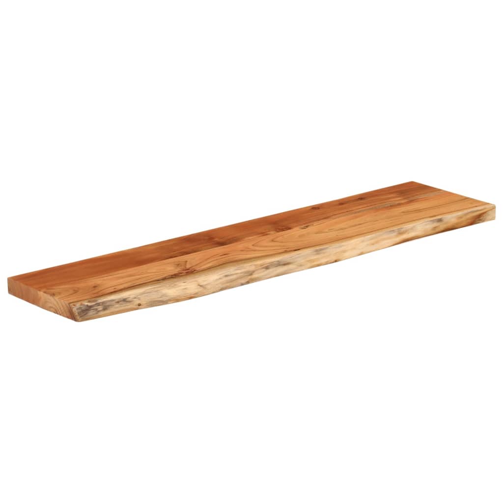 Wandregal 40x20x2,5 cm Rechteckig Massivholz Akazie Baumkante