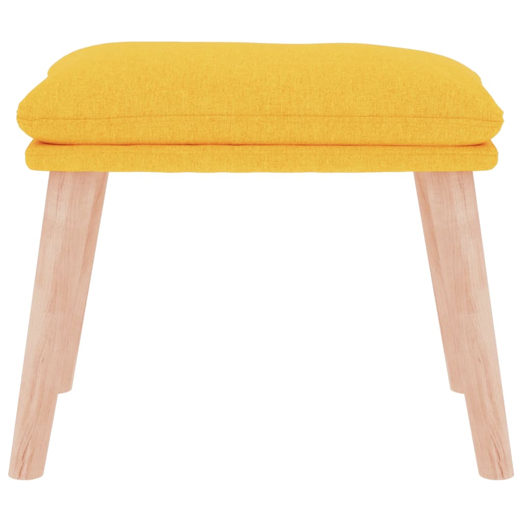 Fußhocker Hellgrau 45x29,5x35 cm Stoff