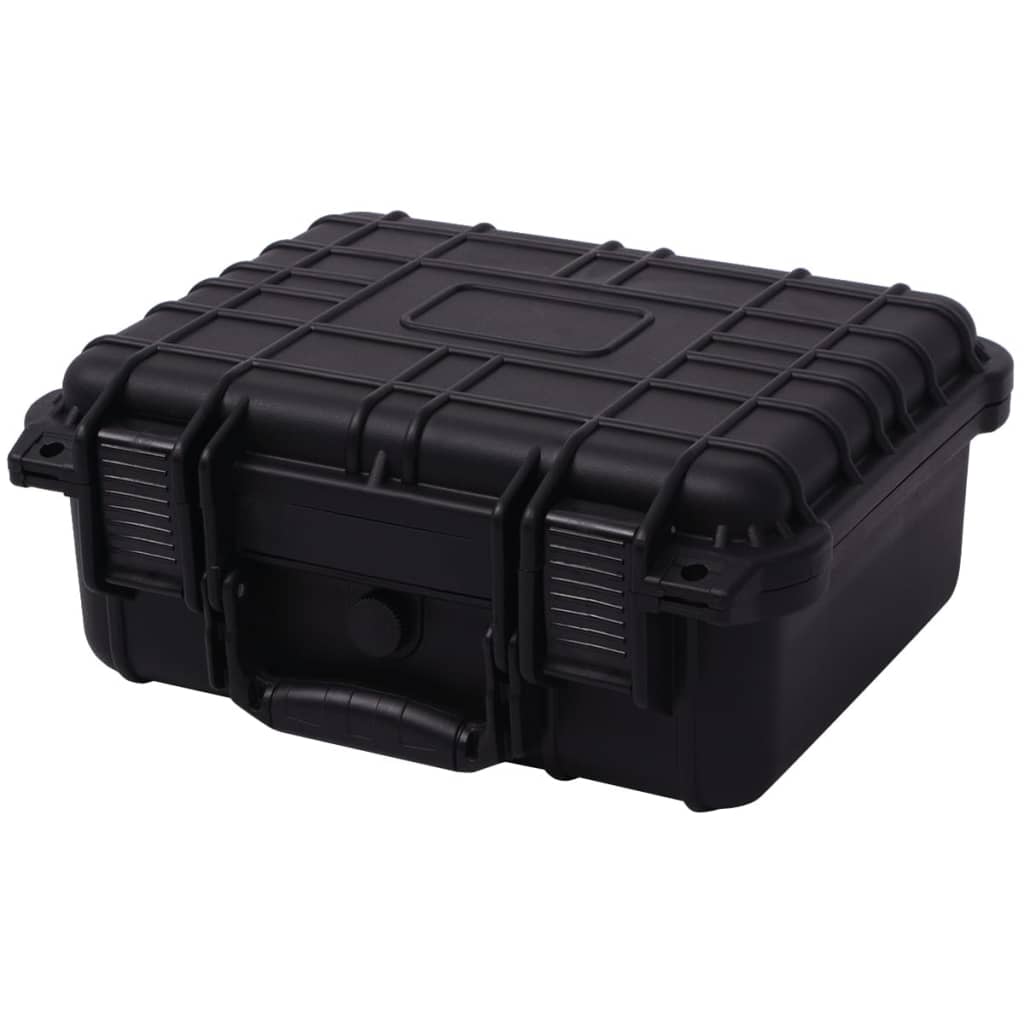 Koffer für Flugreise Tragbar Schwarz 46,5x21,5x17,5 cm PP