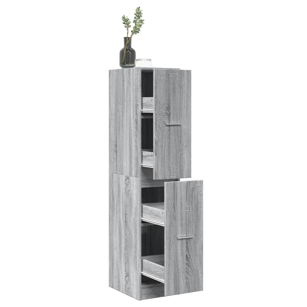 Apothekerschrank Weiß 30 x 41 x 174,5 cm Holzwerkstoff
