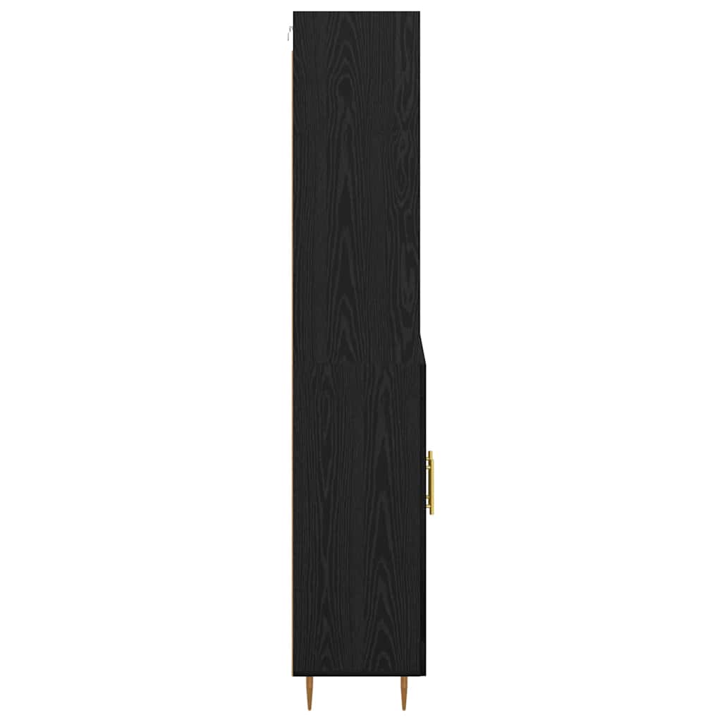 Highboard Hochglanz-Weiß 69,5x34x180 cm Holzwerkstoff