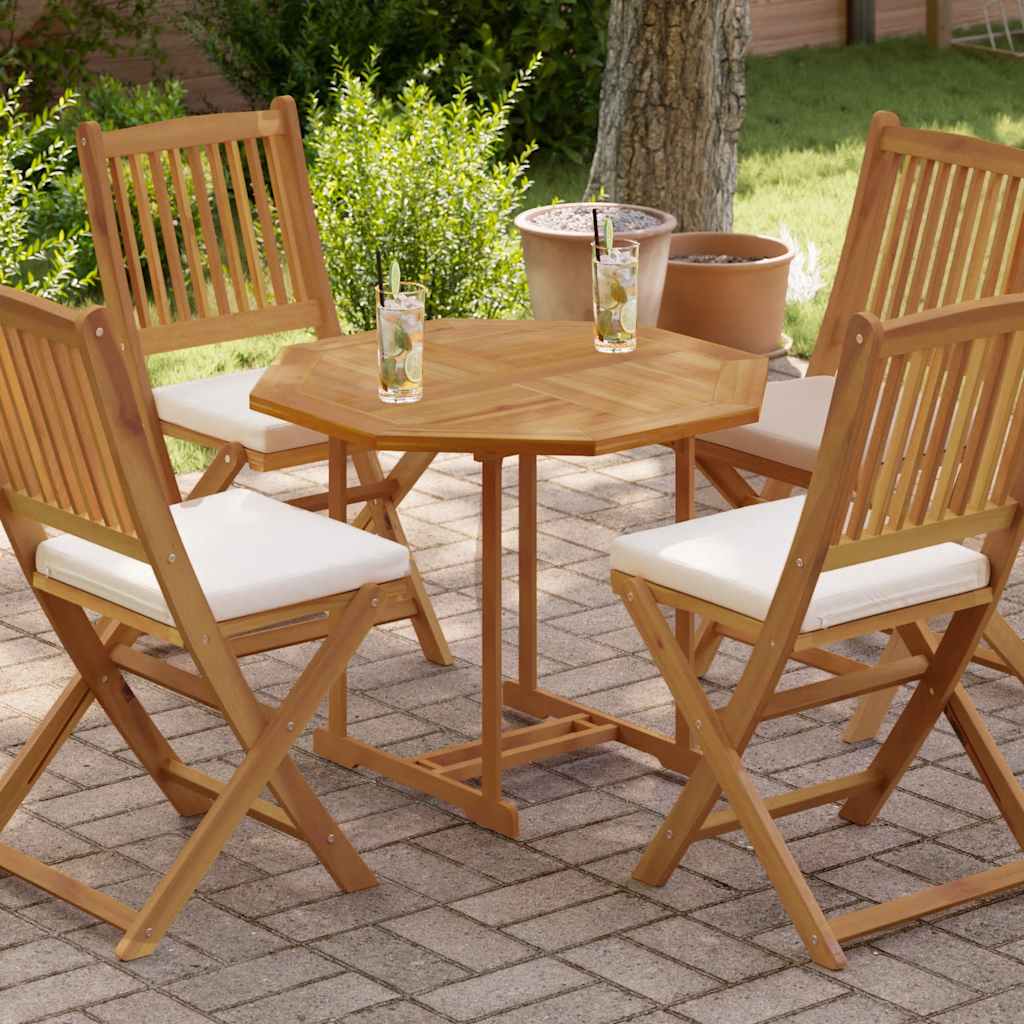 Tischplatte Massivholz Teak Rund 2,5 cm 40 cm