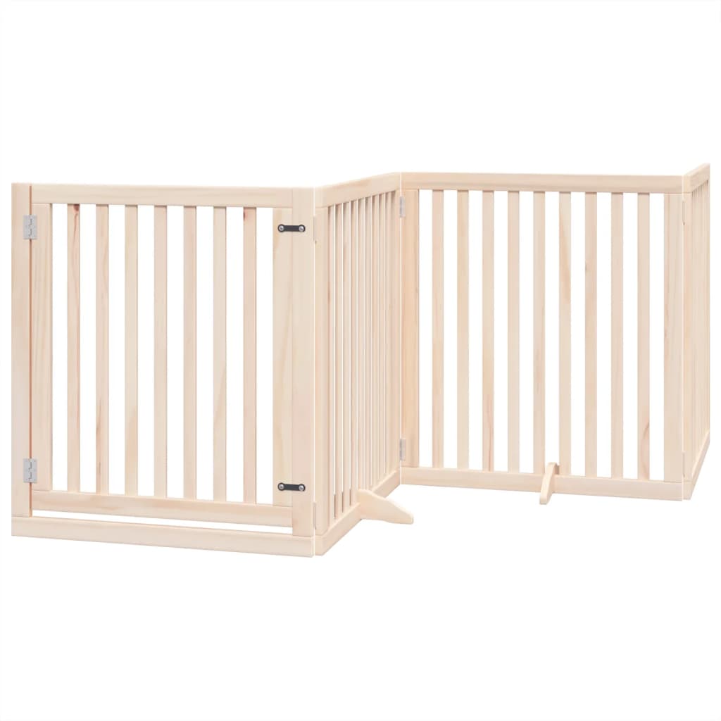Hundegitter Faltbar 3 Paneele 150 cm Pappelholz