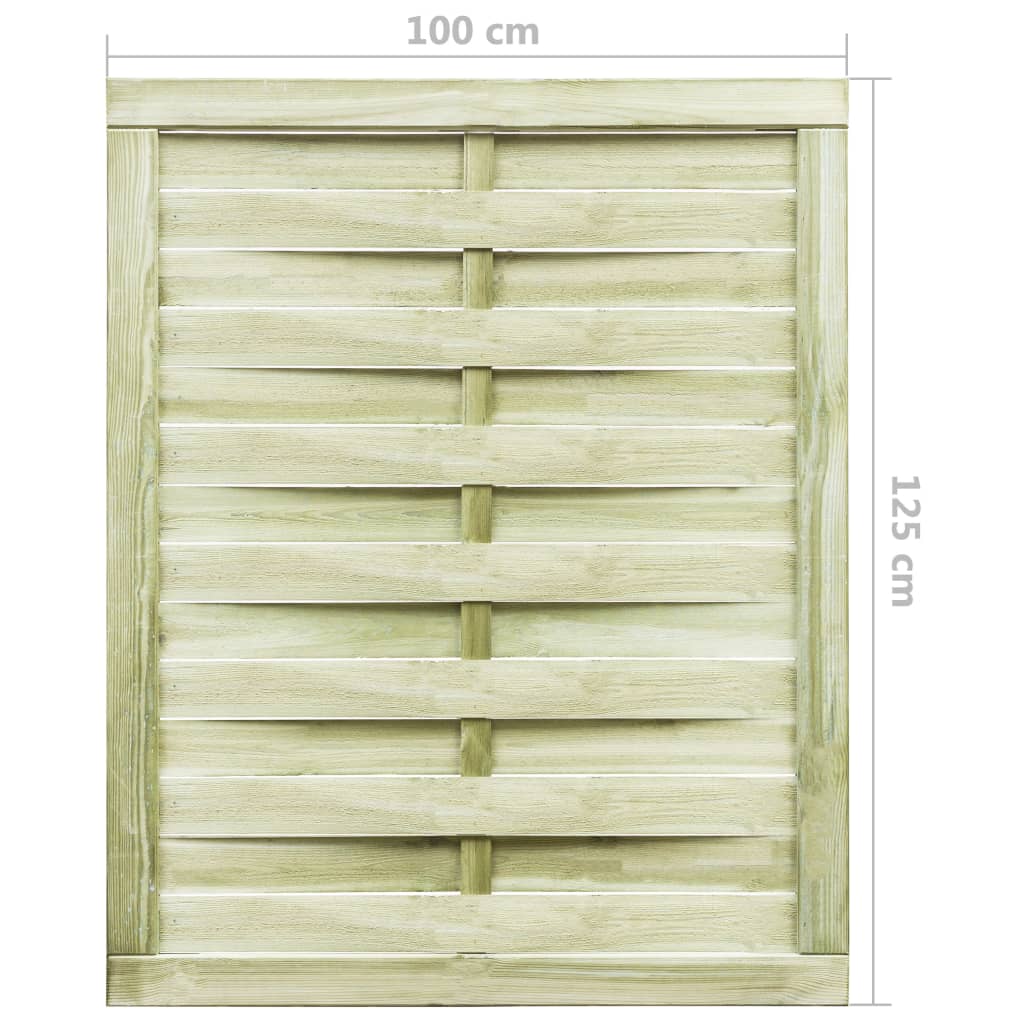 Gartentor Imprägniertes Kiefernholz 100x125 cm Grün