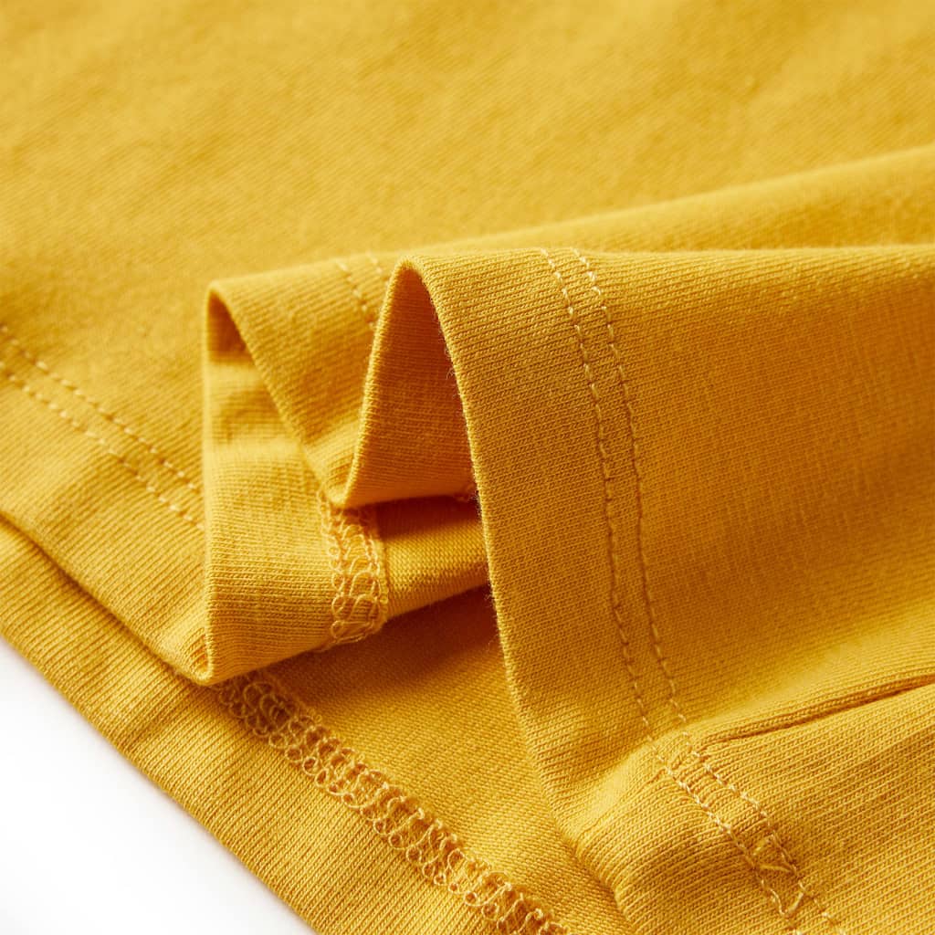 Kinder-Langarmshirt Dunkles Ocker 116