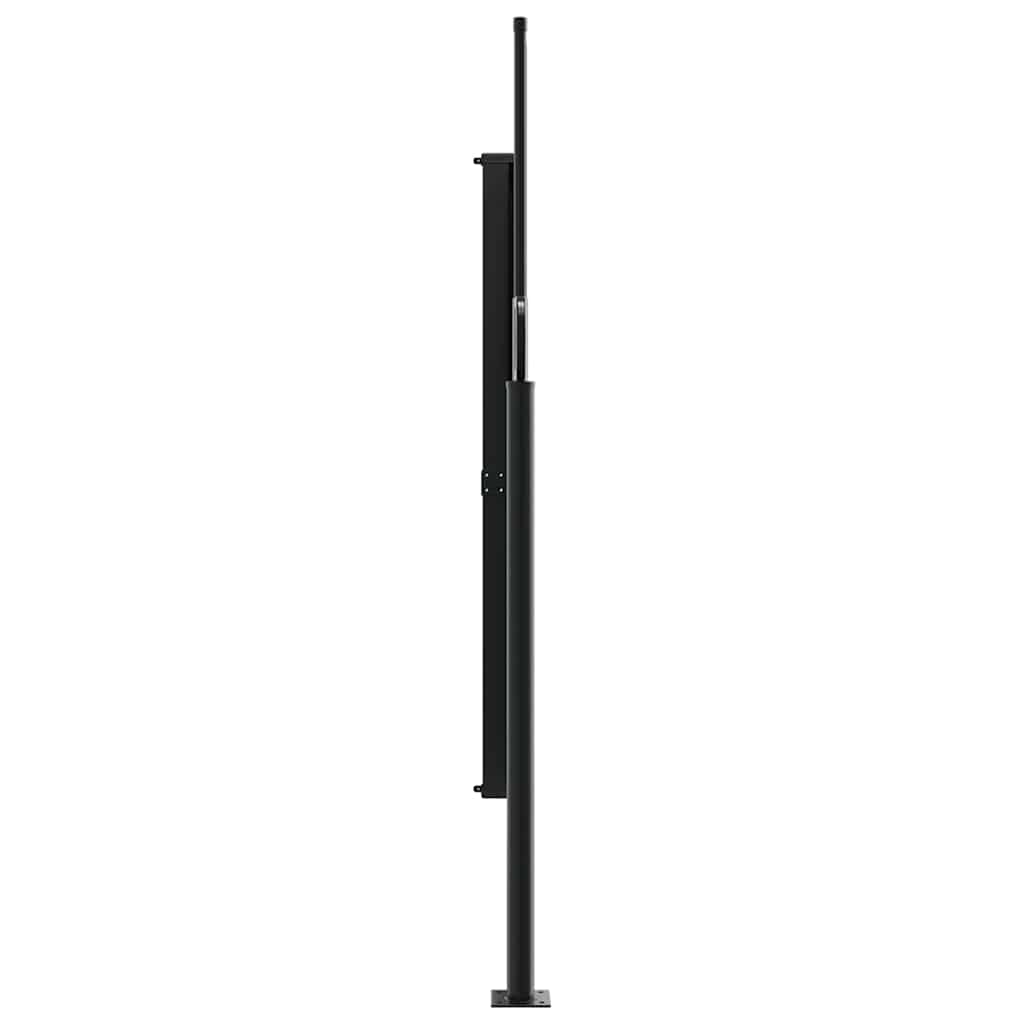 Seitenmarkise Ausziehbar Schwarz 100x300 cm