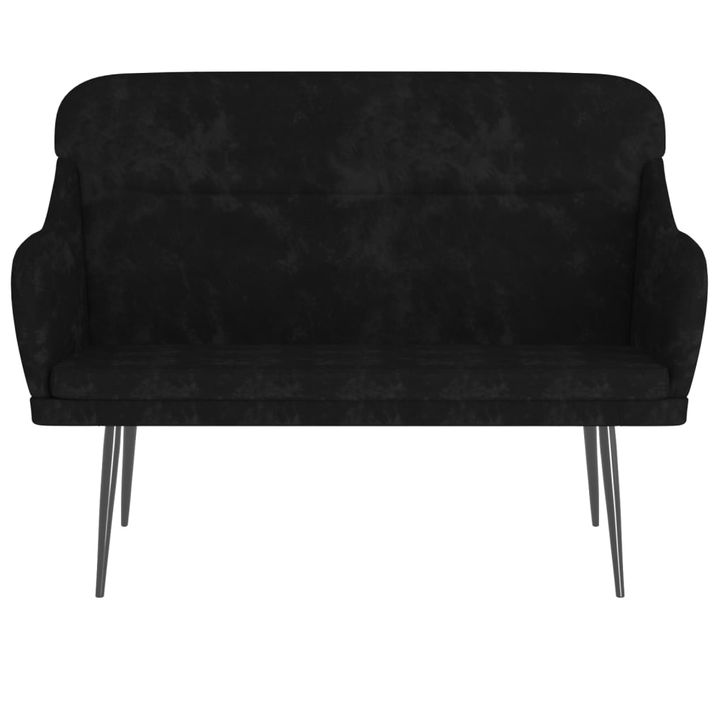 Sitzbank Dunkelgrün 110x76x80 cm Samt