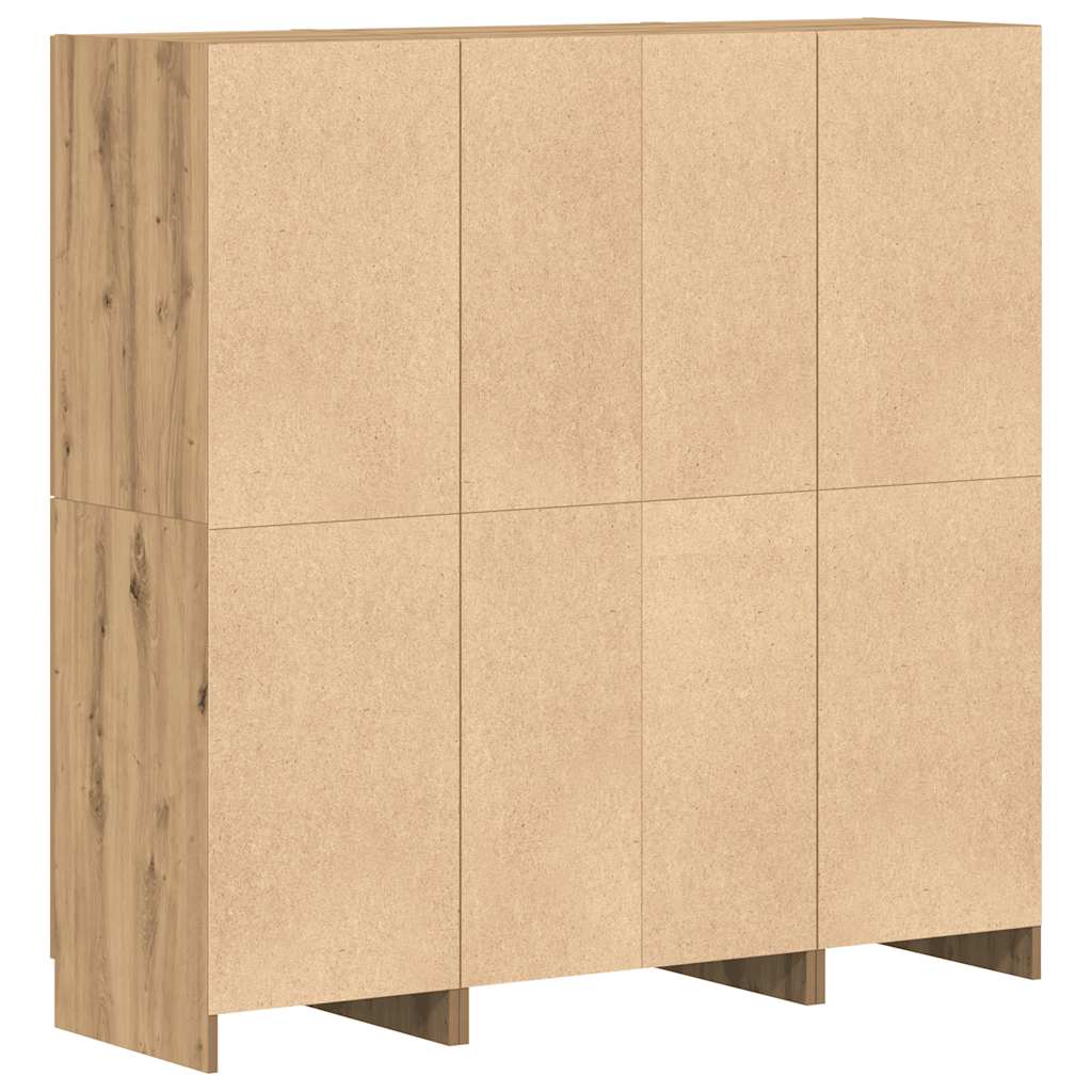 3-tlg. Küchenschrank-Set Weiß Holzwerkstoff