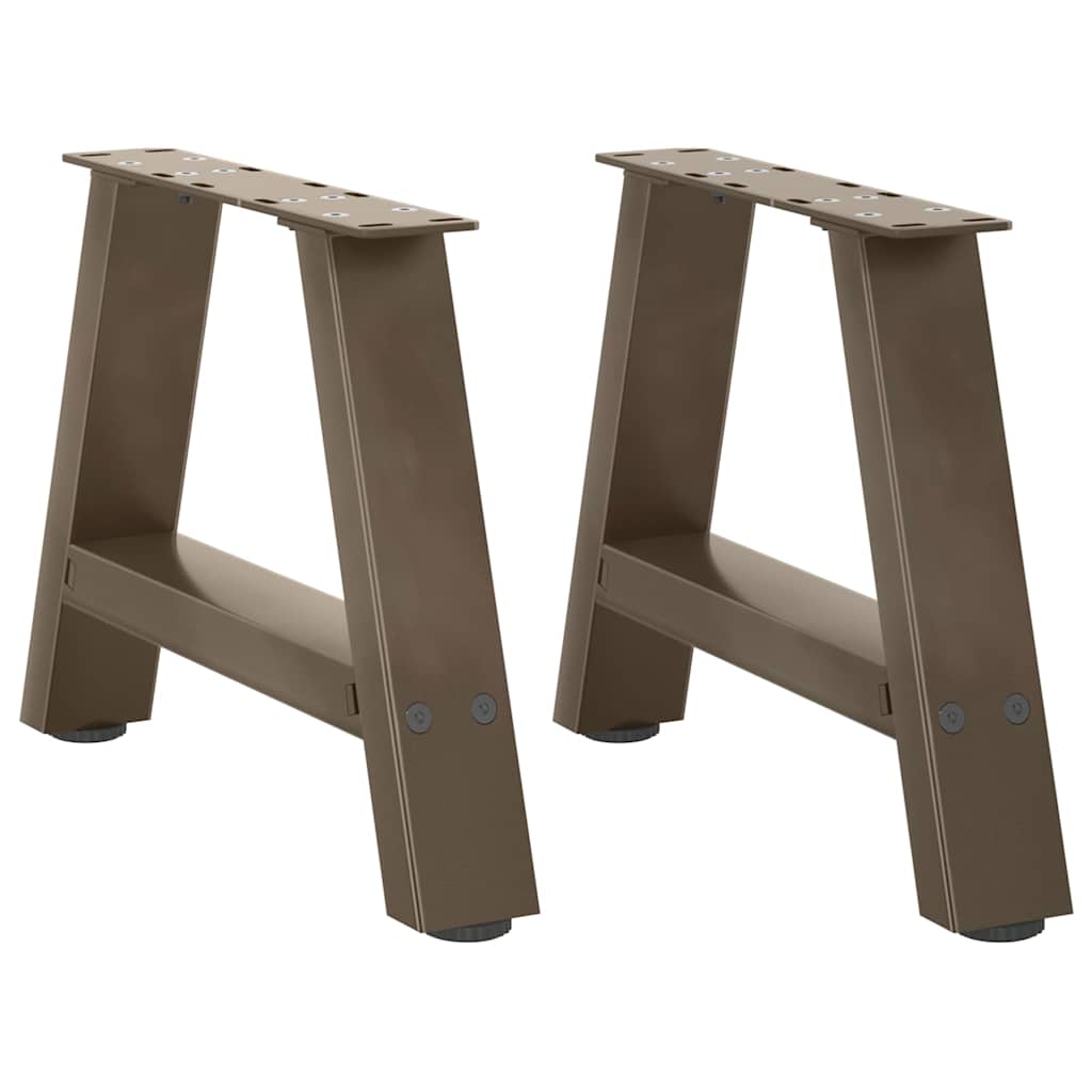 Couchtischbeine A-Form 2 Stk. 30x(30-31) cm Stahl
