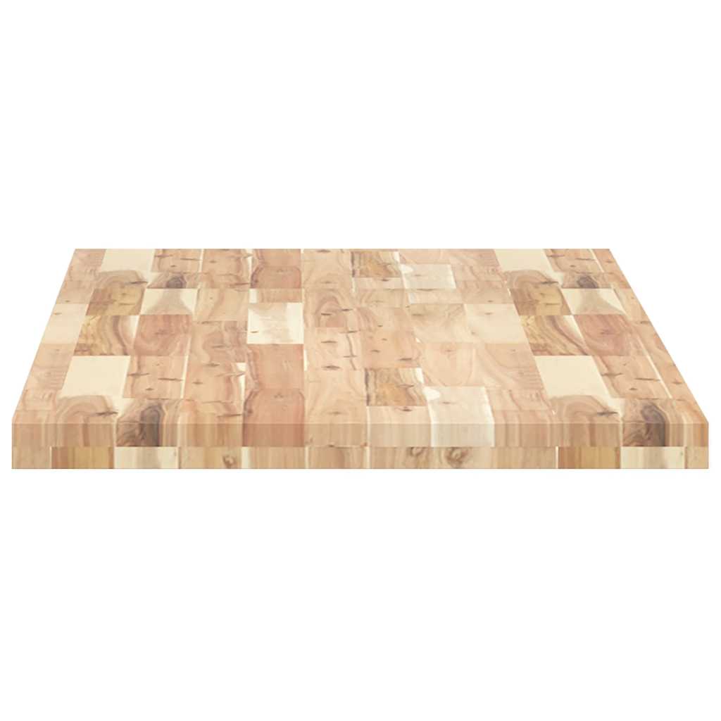 Tischplatte Rechteckig 60x50x2 cm Massivholz Akazie
