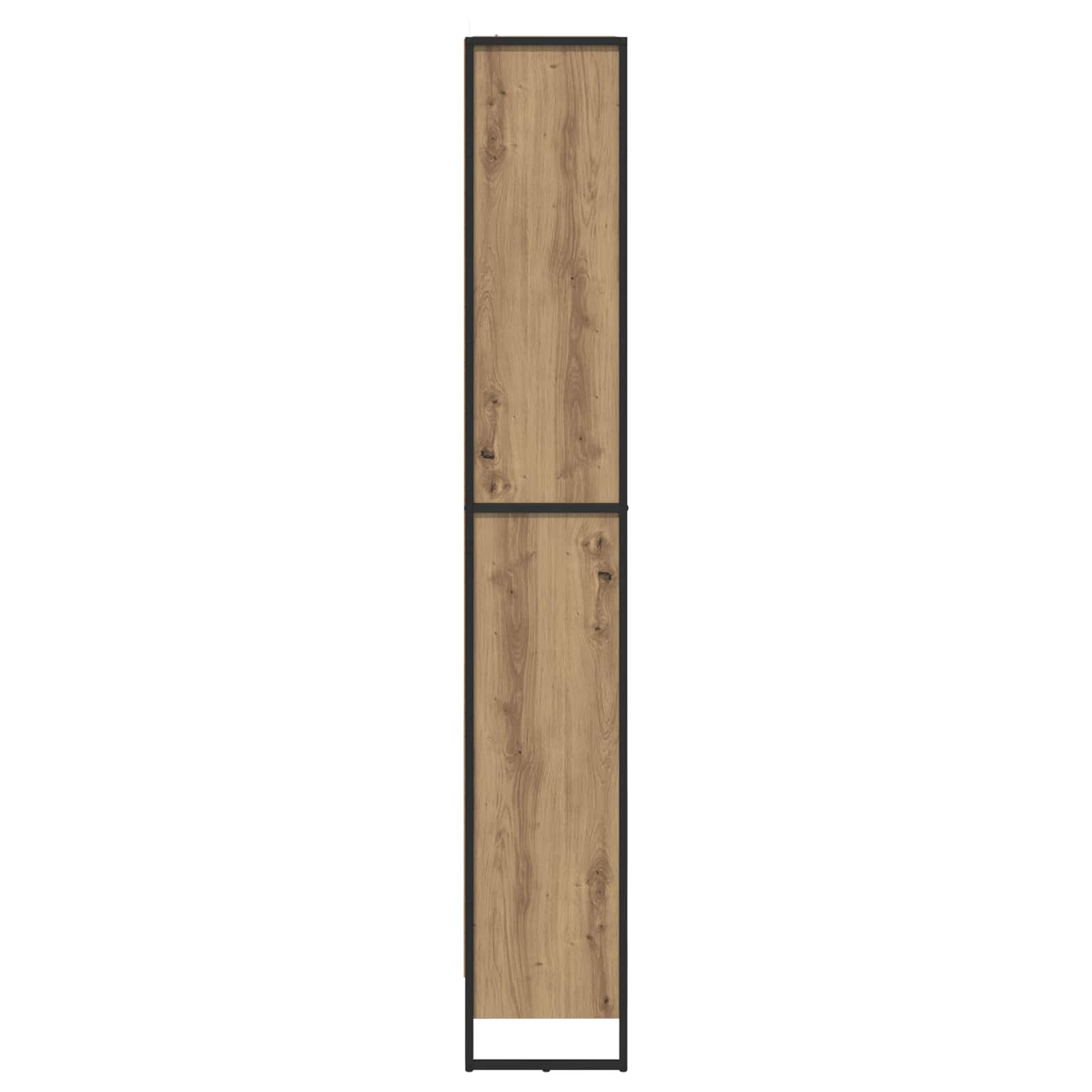 Bücherregal 2 pcs Schwarz Eichen-Optik 60 x 30 x 189,5 cm