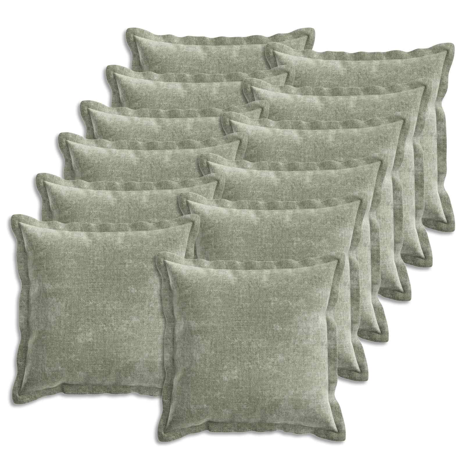 Kissenbezug 2 Stk. HOUTEN Dunkelgrau 30 x 30 cm Chenille-Stoff