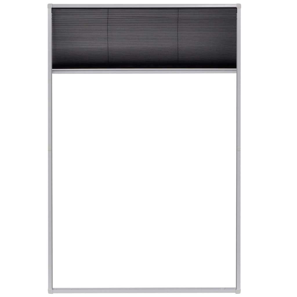 Plisse Insektenschutz-Fenster 80×160 cm