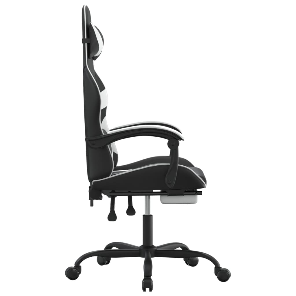Gaming-Stuhl Drehbar Schwarz und Rot Kunstleder