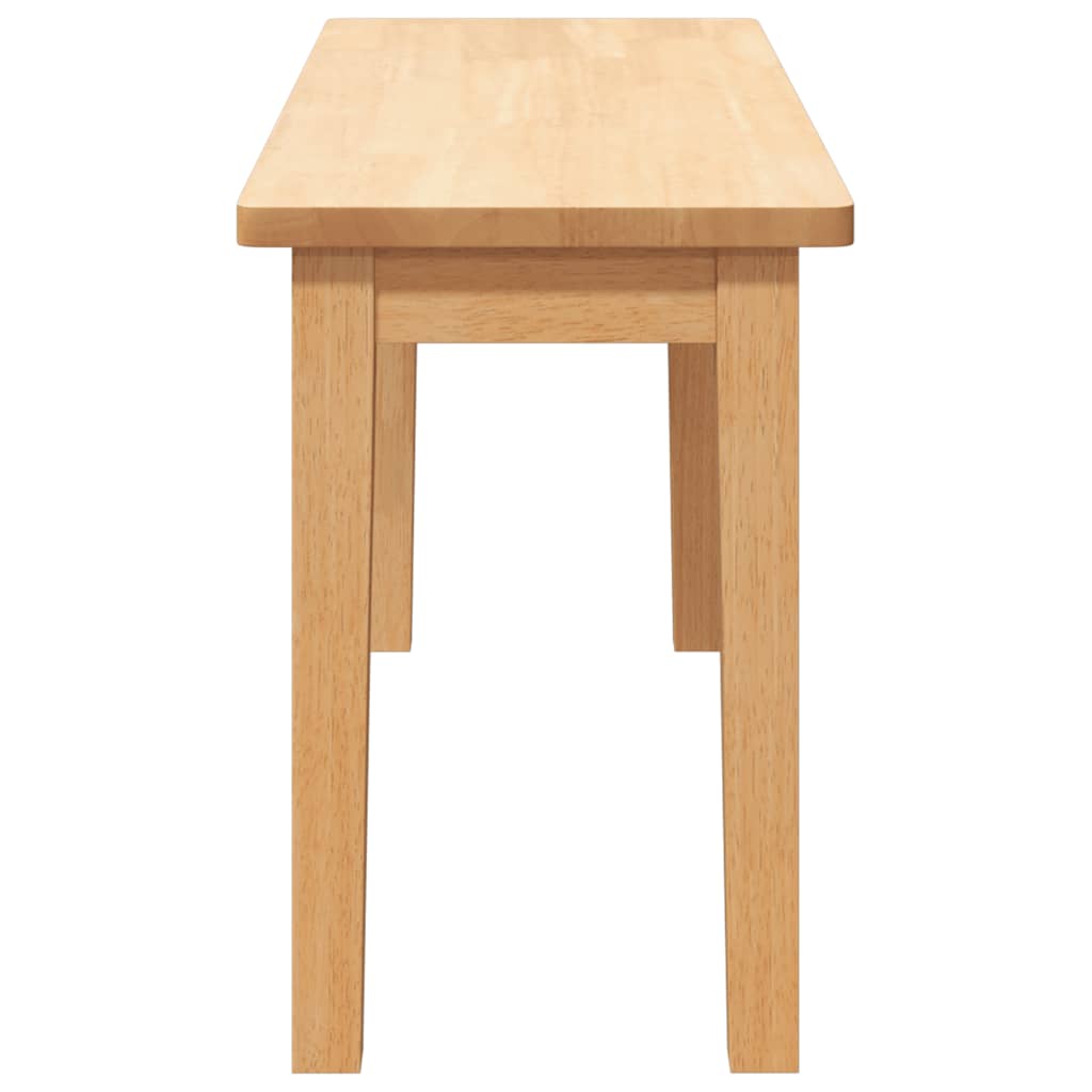 Bank 90 cm Braun Massivholz Gummibaum