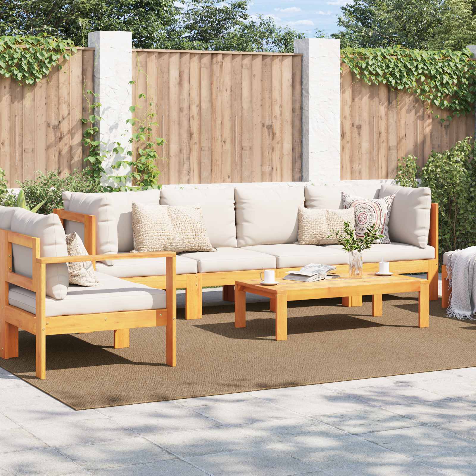Bereichsteppiche Rechtwinklig AGIRA Natur 150 x 80 cm Polyester