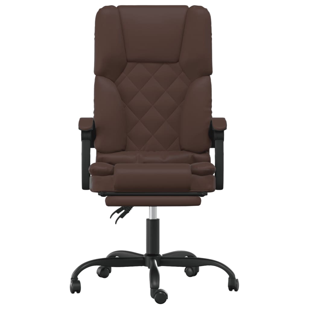 Bürostuhl mit Massagefunktion Schwarz Kunstleder