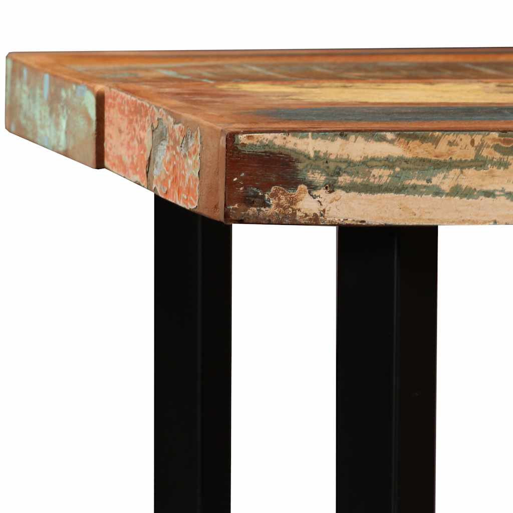 3-tlg. Bar-Set Altholz Massiv, Echtleder und Canvas