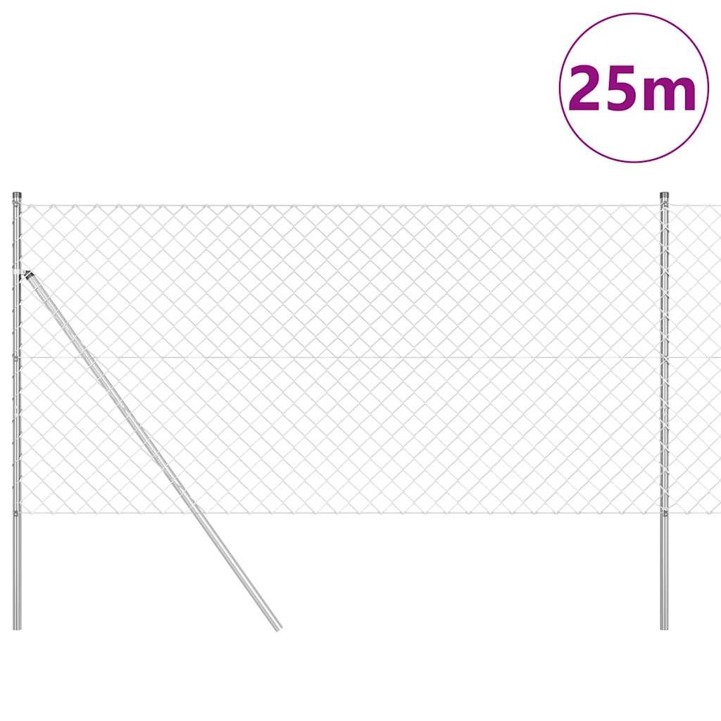 Outdoor Kettenglied-Zaun Erdfixierung 10 x 0,4 m Grün Netz