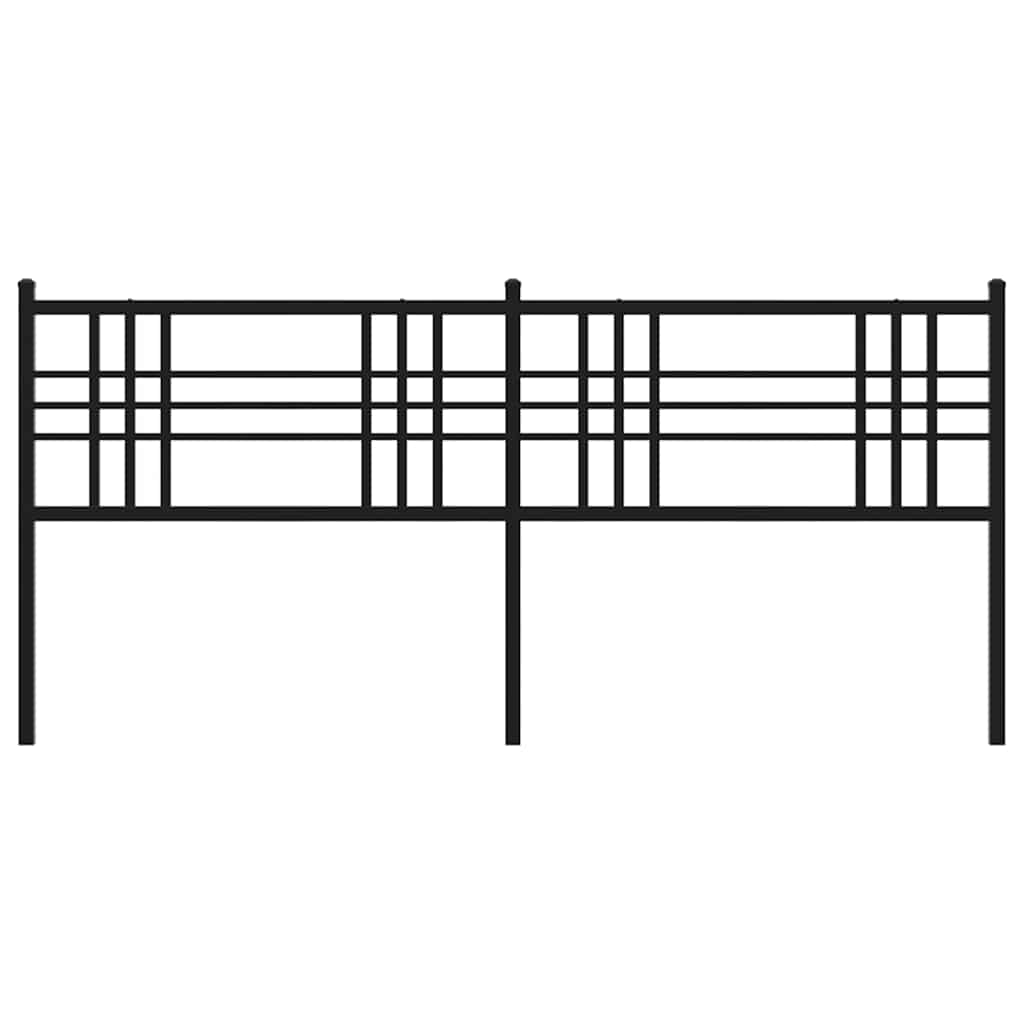 Ersatz-Kopfteil Metall Schwarz 100 cm