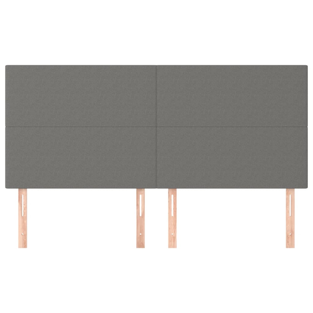 Kopfteil Hellgrau 80x5x118/128 cm Stoff