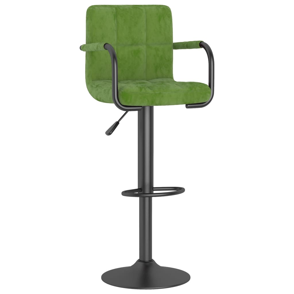 Barhocker 2 Stk. Blau Samt