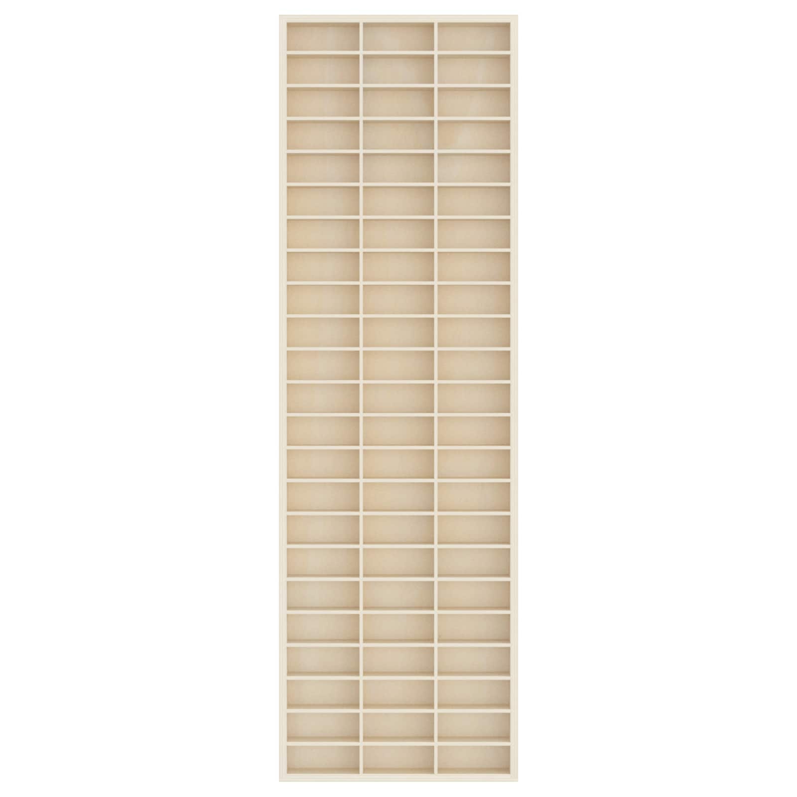 Sammlervitrine aus Holz mit 90 Fächern 50,5 x 4,5 x 79 cm