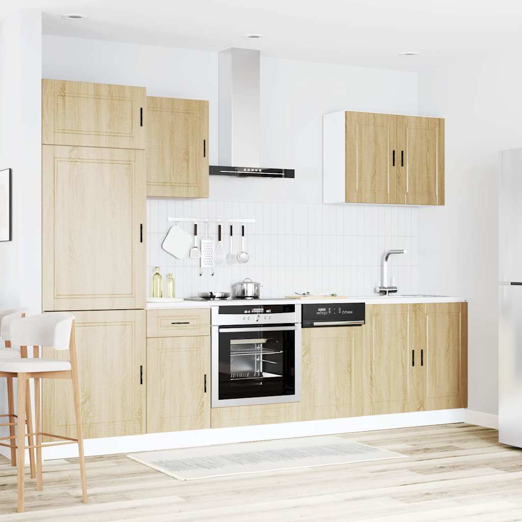 7-tlg. Küchenschrank-Set Porto Weiß Holzwerkstoff