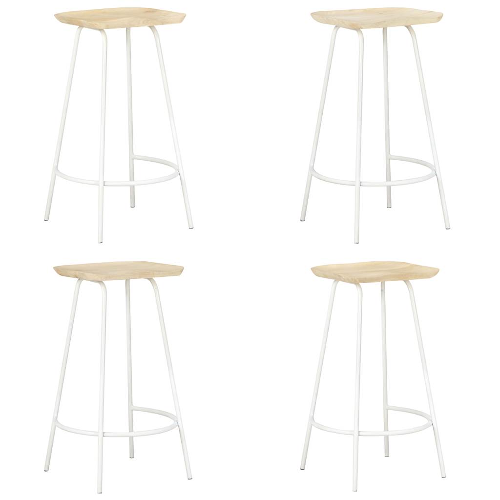 Barhocker 2 Stk. Mango Massivholz