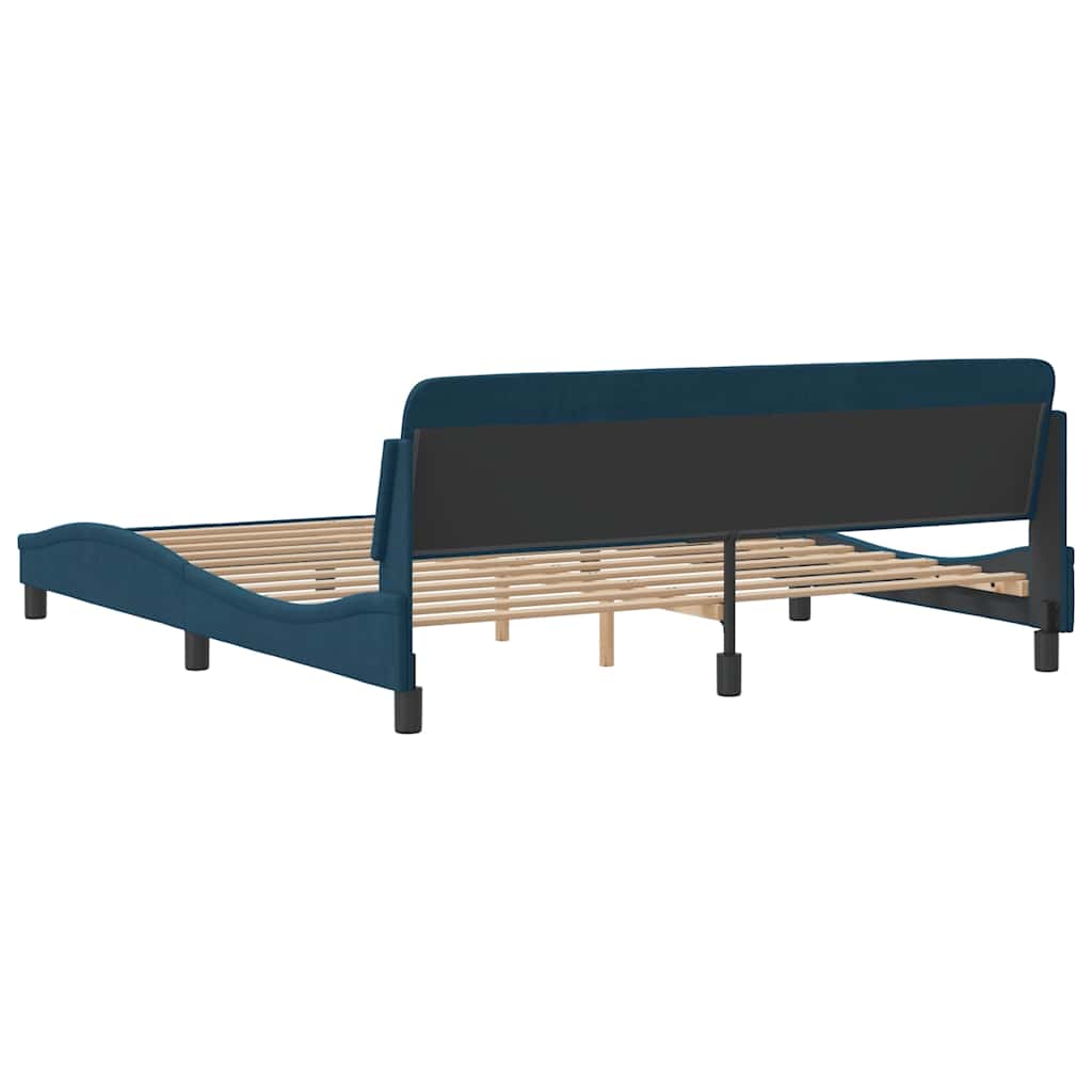 Bettgestell "Dover" Hellgrau 80x200 cm Samt
