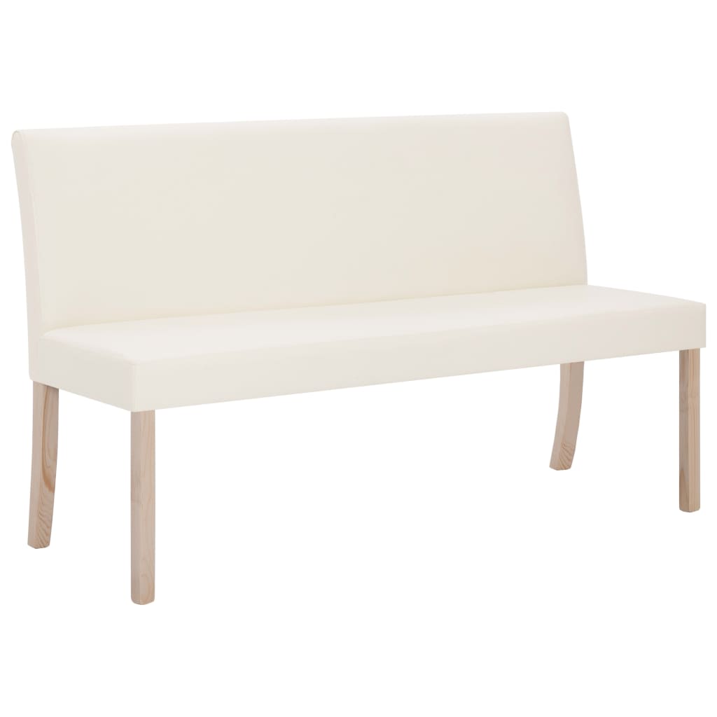 Sitzbank 139,5 cm Grau Kunstleder