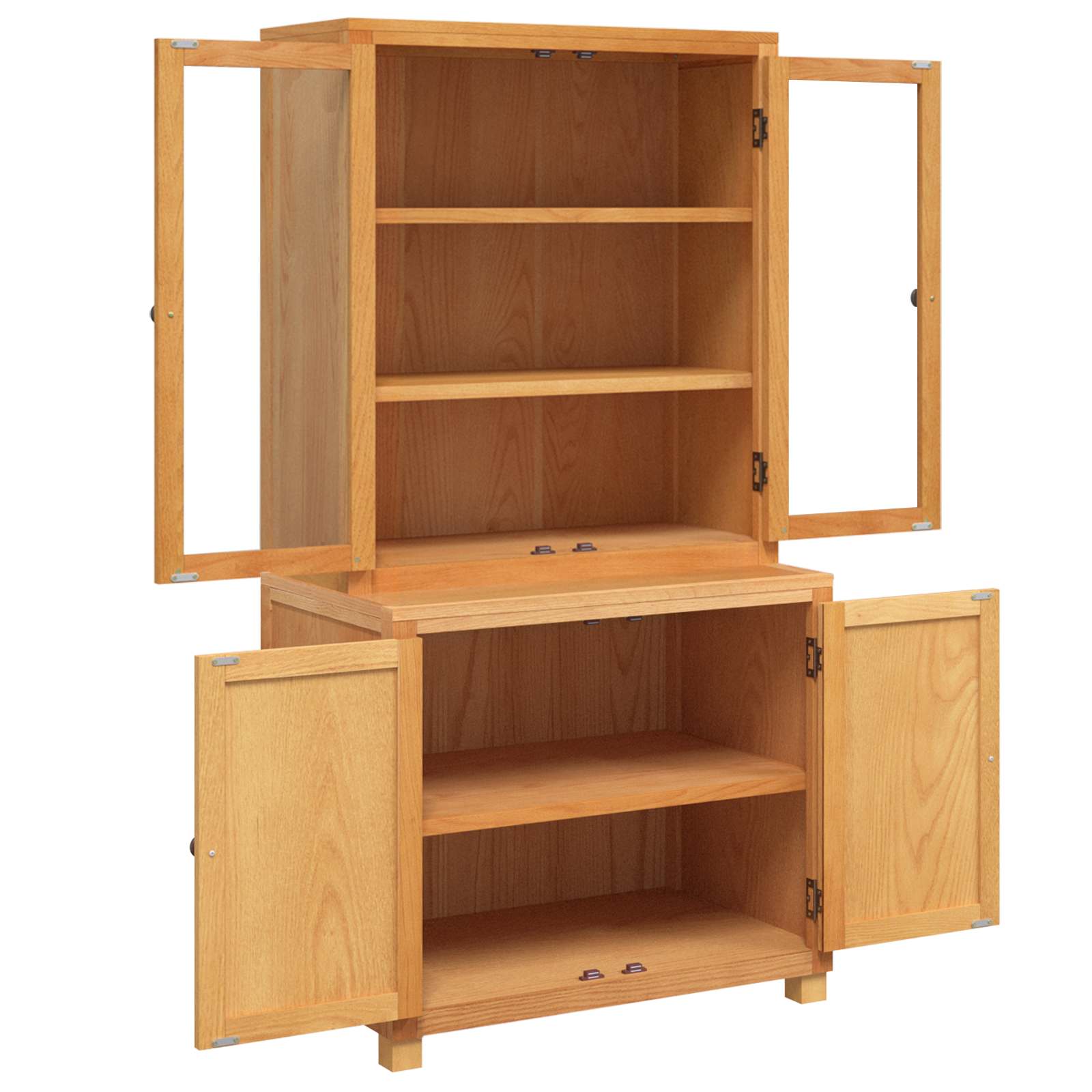 Aufbewahrungsmöbel-Set mit Tür 2 Stk. Braun 80 x 50 x 160 cm