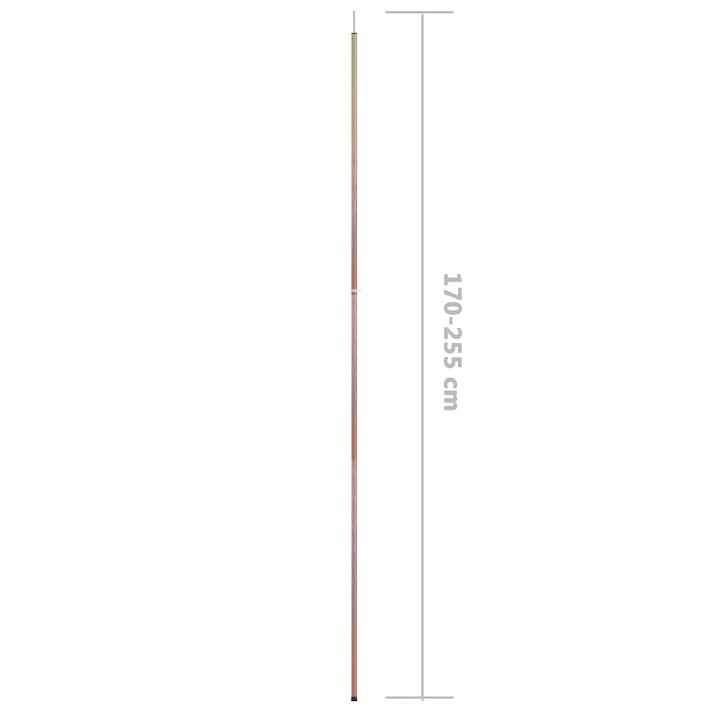 Teleskop-Zeltstange mit 170-255 cm Länge Verzinkter Stahl