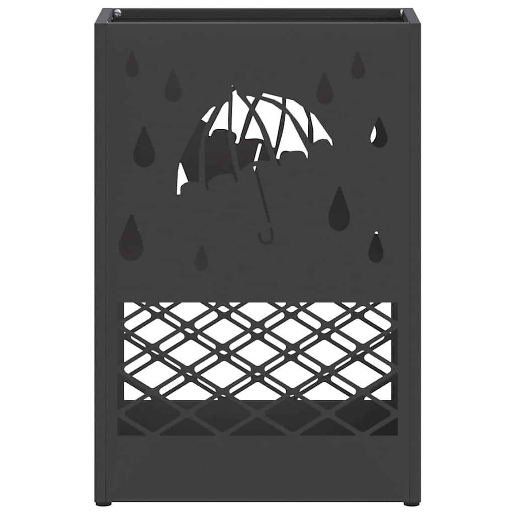 Regenschirmständer Schwarz 28 x 12 x 41 cm Stahl