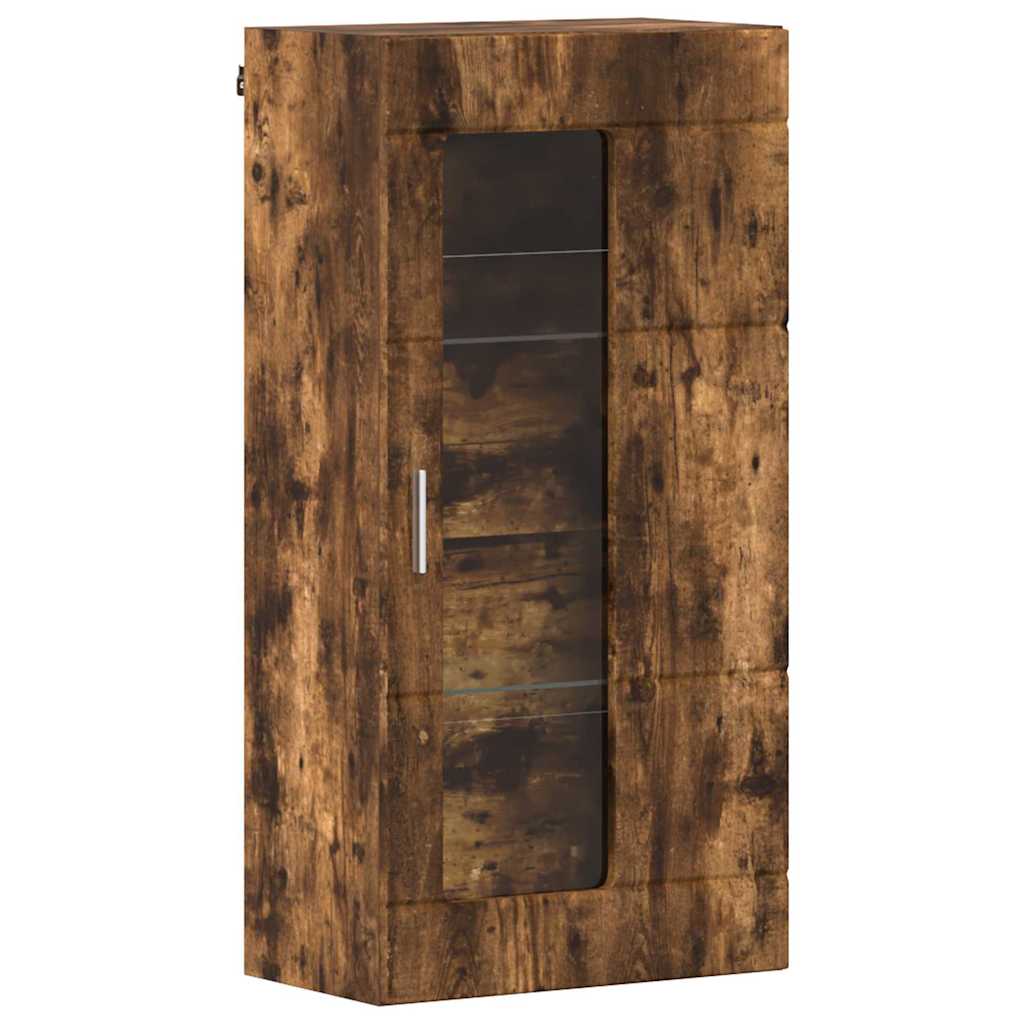Highboard mit Regal FLORIN Weiß 60 x 35 x 182 cm Holzwerkstoff