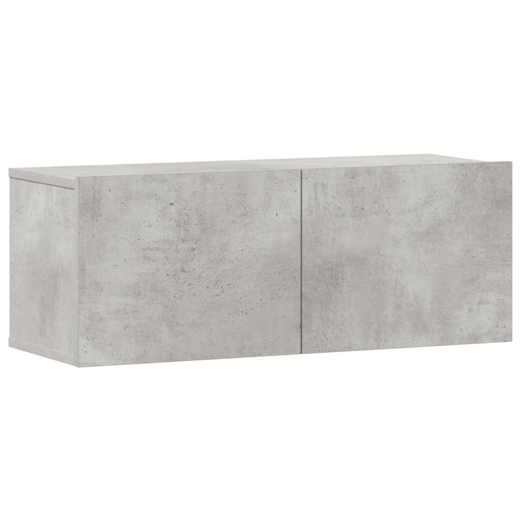 3-tlg. TV-Schrank-Set Weiß Holzwerkstoff