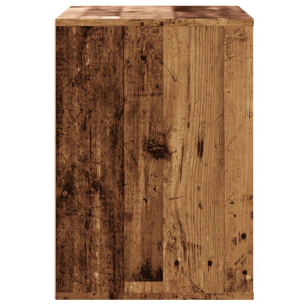 Schubladenschrank Schwarz Eichen-Optik 41 x 40 x 58 cm