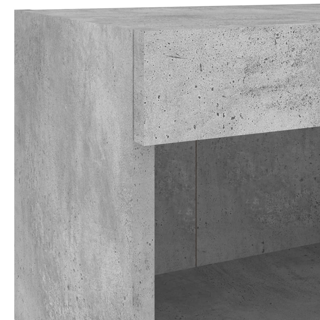 5-tlg. Wohnwand mit LED-Beleuchtung Weiß Holzwerkstoff