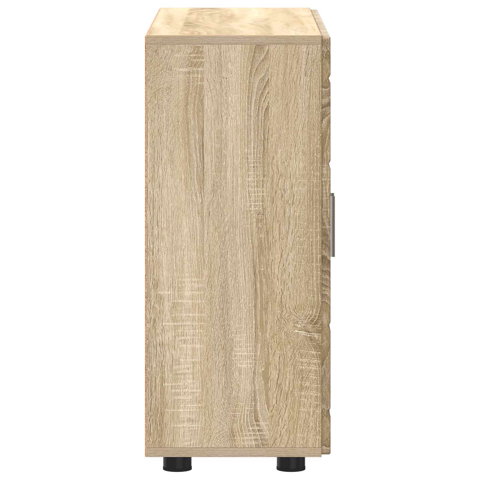Highboard mit Regal FLORIN Weiß 60 x 35 x 182 cm Holzwerkstoff