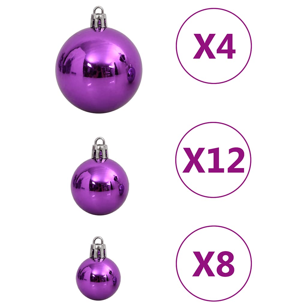 111-tlg. Weihnachtskugel-Set Golden Polystyrol