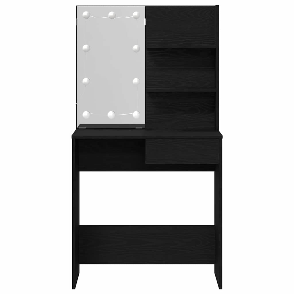 Schminktisch mit LED Weiß 74,5x40x141 cm